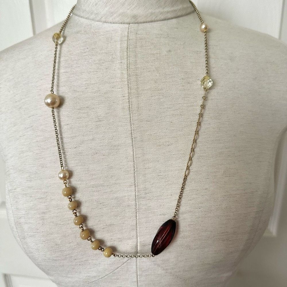 Rachel Roy beaded long 
necklace